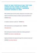 RIGHT OF WAY PORTION OF QAC TEST 2024  LATEST ACTUAL EXAM 110 DETAILED  QUESTIONS AND CORRECT ANSWERS  ALREADY GRADED A&plus;&period;NEW