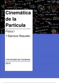 Apuntes Física I  Fundamentals of Physics: Cinemática de la Partícula