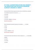 KY HVAC JOURNEYMAN EXAM 2024 NEWEST  100 QUESTIONS AND DETAILED ANSWERS  ALREADY GRADED A&plus;&period;NEW&excl;&excl;&excl;