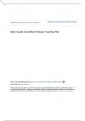 Basic Quality Care Blood Pressure Teaching Plan