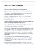 WGU BioChem OA Review Q&A Updated 2024/2025 Solved 100%