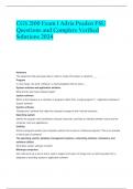 CGS 2100 Exam 1 Adria Peaden FSU Questions and Complete Verified Solutions 2024