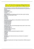 WGU C207 Data Driven Decision Making Final Exam Questions and Answers &lpar;2022&sol;2023&rpar; &lpar;Verified Answers&rpar;