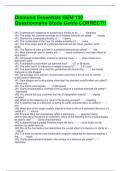 Diamond Essentials GEM 130 Questionnaire Study Guide CORRECT&excl;&excl;