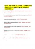 QMA Indiana State EXAM QUESTIONS AND ANSWERS UPDATED 2024&sol;2025 &lpar;VERIFIED&rpar;