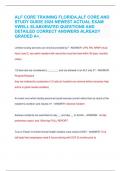 ALF CORE TRAINING FLORIDA&comma;ALF CORE AND  STUDY GUIDE 2024 NEWEST ACTUAL EXAM  VWELL ELABORATED QUESTIONS AND  DETAILED CORRECT ANSWERS ALREADY  GRADED A&plus;&period;