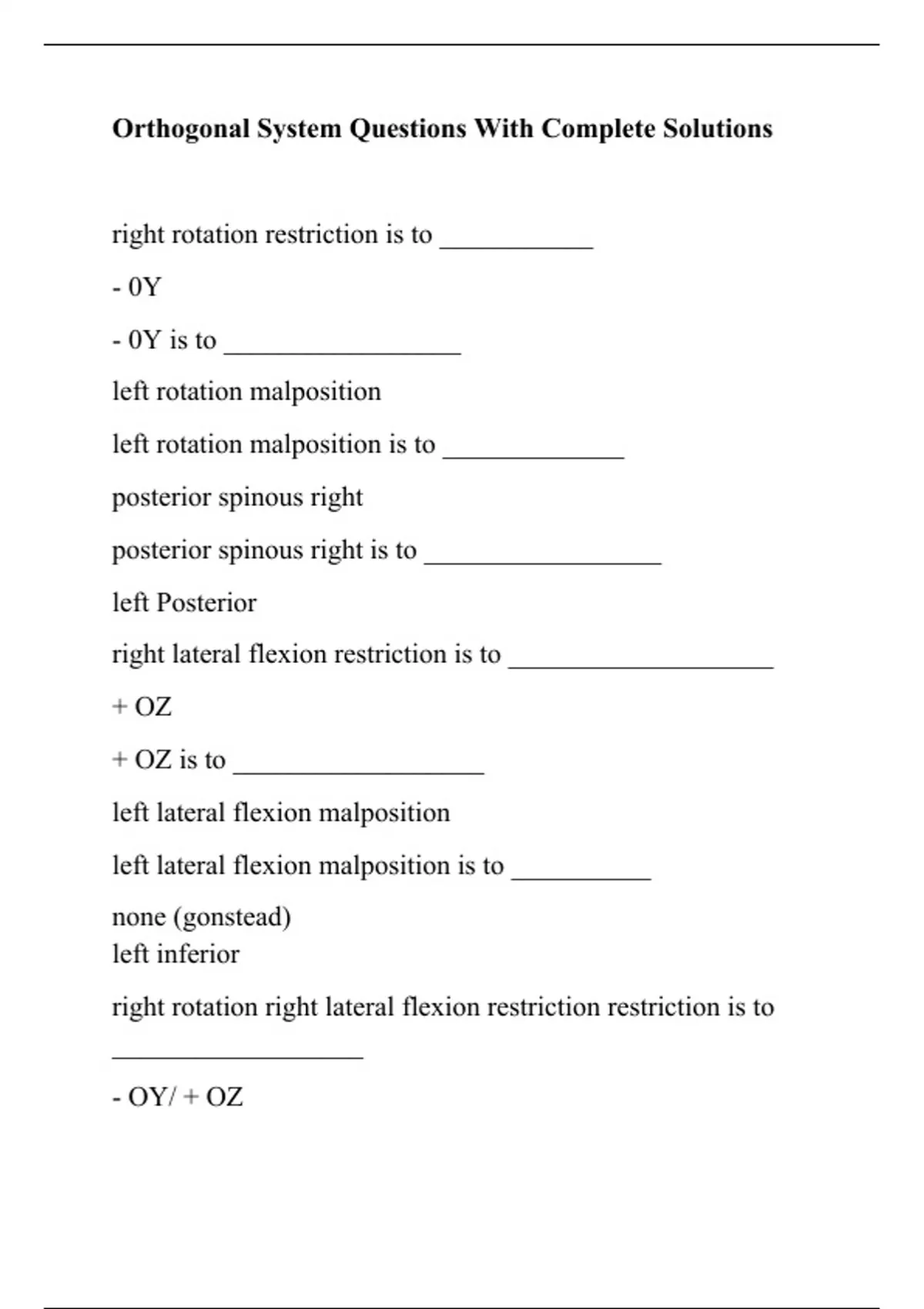 Orthogonal System Questions With Complete Solutions Orthogonal