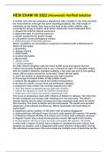 HESI EXAM V6 2022 &lpar;Answered&rpar; Verified Solution
