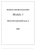 HUMAN NEUROANATOMY&lpar; GROSS ANATOMY OF THE NERVOUS SYSTEM&rpar; PRACTICE QUIZZES Q & A