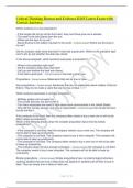 Critical Thinking Reason and Evidence D265 Latest Exam with Correct Answers&period;