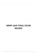 NRNP 6645 FINAL EXAM REVIEW 2023-2024