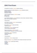 NUR 2243 Final Certification Exam Questions with most appropriate Answers 2023&sol;2024