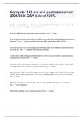 Computer 105 pre and post assessment 2024&sol;2025 Q&A Solved 100&percnt;
