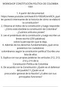  Social sciences:  Constitucion política de Colombia de 1991