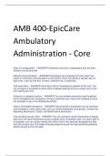 AMB 400-EpicCare  Ambulatory  Administration - Core
