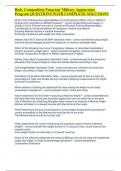 Body Composition Program&sol; Military Appearance Program QUESTIONS WITH COMPLETE SOLUTIONS