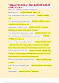 "Alpha Phi Alpha" 2023 LATEST EXAM GRADED A&plus;