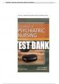 TestBank Boyd Essentials Psychiatric Nursing 2e, Boyd