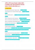 APEA 3P Exam Study Guide 2023 COMPLETE QUESTIONS WITH SOLUTIONS RATED &lpar;A&plus;&rpar; VERIFIED