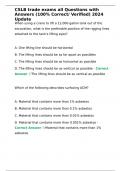 CSLB trade exams all Questions with Answers &lpar;100&percnt; Correct&sol; Verified&rpar; 2024 Update