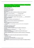 Fresenius Water Treatment Exam&comma; Fresenius Hemodialysis Study Guide