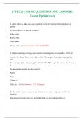ATI TEAS 7 MATH QUESTIONS AND ANSWERS_ Latest Update 2024