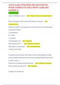ASCP recalls &lpar;UPDATED&rpar; 2023 QUESTIONS WITH COMPLETE SOLUTIONS ALREADY PASSED A&plus; VERIFIED