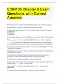 SCIN130 Chapter 8 Exam Questions with Correct Answers 