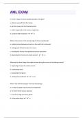 aml exam Questions with 100&percnt; Correct Answers &vert; Updated & Verified