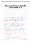 VATI Comprehensive Predictor Assessment  2023-2024