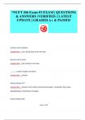 &ast;NUFT 204 Exam &num;3 EXAM &vert; QUESTIONS  & ANSWERS &lpar;VERIFIED&rpar; &vert; LATEST  UPDATE &vert; GRADED A&plus; & PASSED