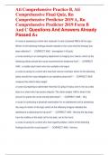 Ati Comprehensive Practice B&comma; Ati Comprehensive Final Quiz&comma; Rn Comprehensive Predictor 2019 A&comma; Rn Comprehensive Predictor 2019 Form B And C Questions And Answers Already Passed A&plus;