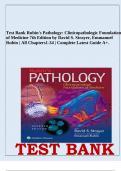 Test Bank Rubin's Pathology: Clinicopathologic Foundations of Medicine 7th Edition by David S. Strayer, Emmanuel Rubin | All Chapters1-34 | Complete Latest Guide A+.