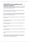 CHAPTER 2 Exam Questions and Answers Graded A&plus;