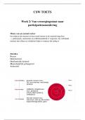 Samenvatting CSW &lpar;Avans hogenschool - Social work&rpar;