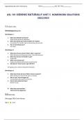 ASL 101 SIGNING NATURALLY UNIT 5 HOMEWORK SOLUTIONS 2022&sol;2023