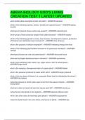 ABEKA BIOLOGY GOD'S LIVING CREATION TEST 1 LATEST UPDATED