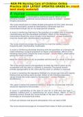 NGN PN Nursing Care of Children Online Practice 2024 LATEST UPDATES GRADE A&plus;&period;&lpar;most best study material&rpar;&period;