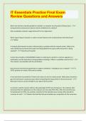 IT Essentials Practice Final Exam Review Questions and Answers&lbrack;latest exam  prediction paper 2024&sol;25&rsqb;
