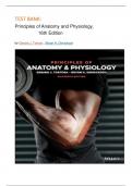 Test bank For Principles of Anatomy and Physiology 16th Edition by Gerard J. Tortora; Bryan H. Derrickson latest edition 2024 graded A+