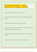 IT Essentials Chapter 1 Review Questions and answers&comma; rated A&plus;&lbrack;latest exam  prediction paper 2024&sol;25&rsqb;
