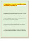 IT essentials 7&period;0v ch&period;13 exam Questions  and answers&comma; graded A&plus;&lbrack;latest exam  prediction paper 2024&sol;25&rsqb;