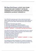 PN Hesi Exit Exam LATEST 2023 EXAM QUESTIONS AND CORRECT DETAILED ANSWERS WITH RATIONALES (VERIFIED ANSWERS) |ALREADY GRADED A+