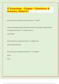 IT Essentials - Chapter 1 Questions &  Answers&comma; Rated A&plus;&lbrack;latest exam  prediction paper 2024&sol;25&rsqb;