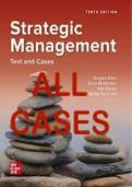 All Cases For Strategic Management Text and Cases, 10th Edition By Gregory Dess, Gerry McNamara, Alan Eisner, Seung-Hyun Lee and G.T. (Tom) Lumpkin