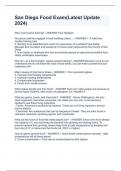 San Diego Food Exam&lpar;Latest Update 2024&rpar;