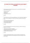 ATI COMP 2013 FORM A & B QUESTIONS AND CORRECT ANSWERS