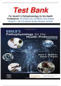 Test Bank For Gould's Pathophysiology for the Health Professions 7th Edition VanMeter and Hubert Chapter 1-28