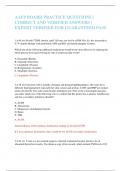AAFP BOARD PRACTICE QUESTIONS &vert; CORRECT AND VERIFIED ANSWERS &vert; EXPERT VERIFIED FOR GUARANTEED PASS