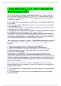 Lewis Med Surg Ch&period;1 -Test 1 Questions and Answers 2024